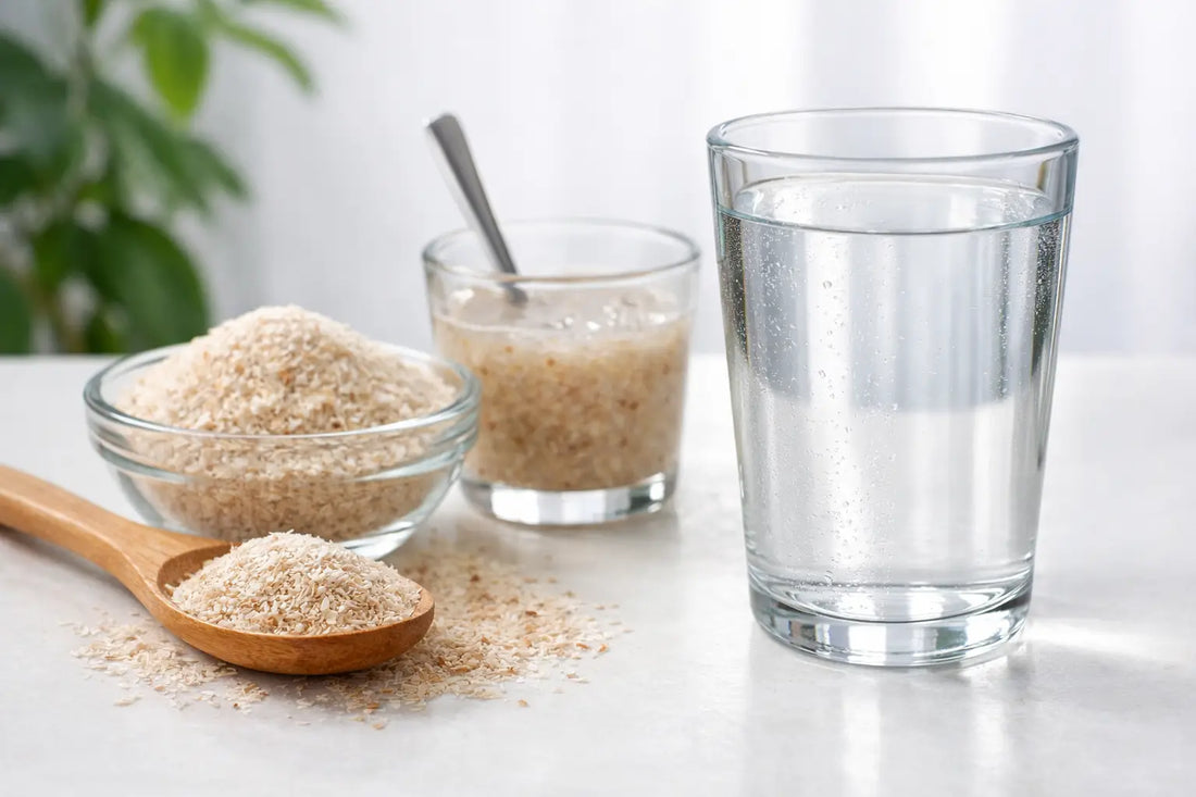 Hversu mikið vatn þarf að drekka með psyllium?